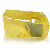 Cubic Zirconia Canary Yellow Rough