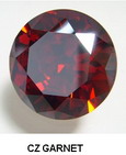 GARNET CUBIC ZIRCONIA