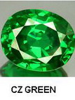 GREEN CUBIC ZIRCONIA