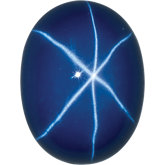 Star Sapphire Oval Cab
