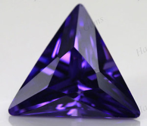 cz amethyst triangle gemstone1