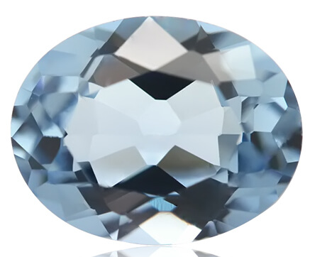 Lab Created Aquamarine# 104 - Oval