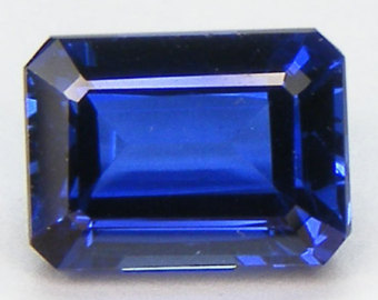 Lab Created Blue Sapphire# 33 (Light) - Emerald