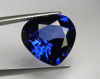 Lab Created Blue Sapphire# 34 (Medium) - Heart