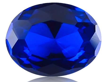 Lab Created Blue Sapphire# 34 (Medium) - Oval