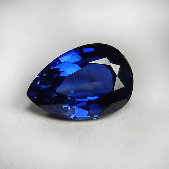 Lab Created Blue Sapphire# 34 (Medium) - Pear