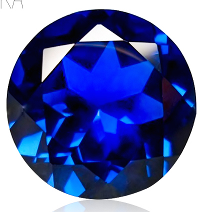Lab Created Blue Sapphire# 34 (Medium) - Round