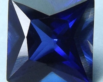 Lab Created Blue Sapphire# 34 (Medium) - Square