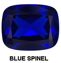 Lab Creared Blue Spinel# 113 - Cushion