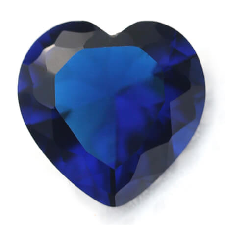 Lab Creared Blue Spinel# 113 - Heart