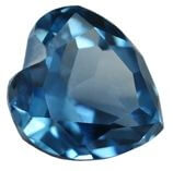 Lab Created Blue Zircon# 120 - Heart