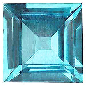 Lab Created Blue Zircon# 120 - Square
