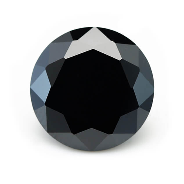 BLACK CUBIC ZIRCONIA - Round
