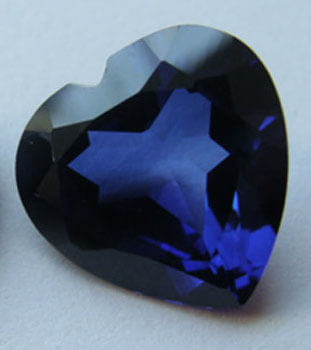 BLUE SAPPHIRE CZ - Heart