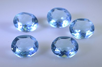 BLUE TOPAZ CUBIC ZIRCONIA - Oval