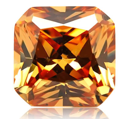 CHAMPAGNE CUBIC ZIRCONIA - Emerald