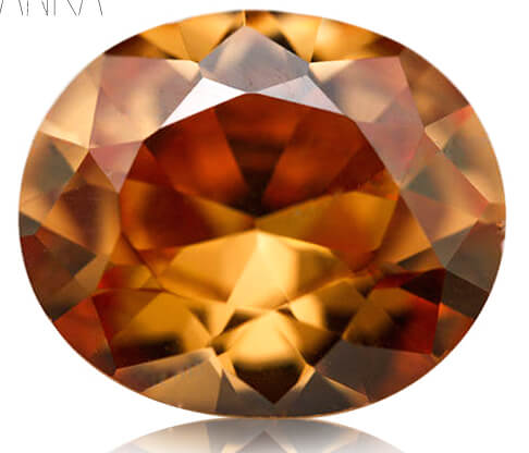 CHAMPAGNE CUBIC ZIRCONIA - Oval