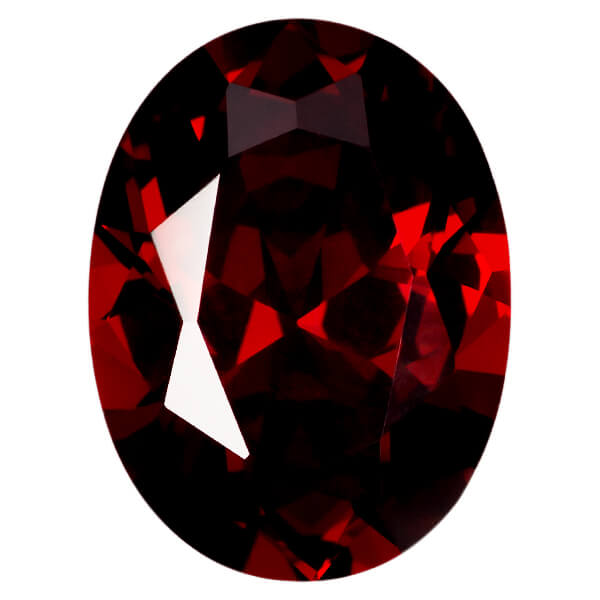 GARNET CUBIC ZIRCONIA - Oval