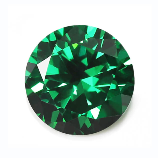 GREEN CUBIC ZIRCONIA - Round
