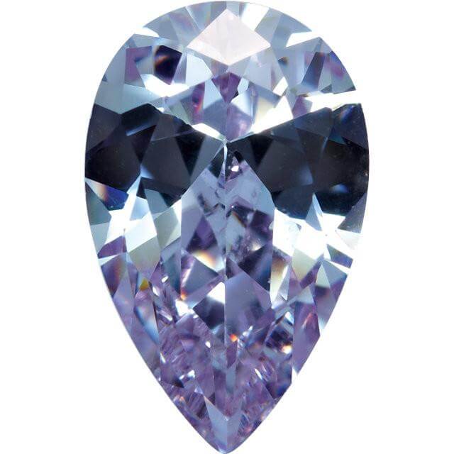 LAVENDER CUBIC ZIRCONIA - Pear