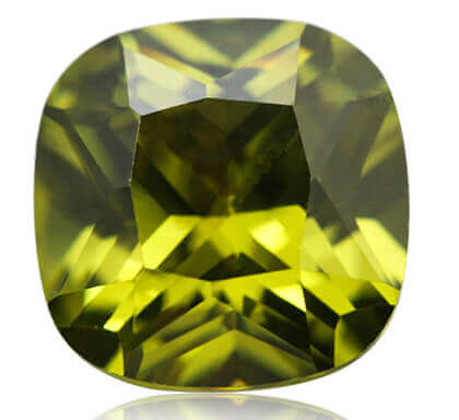 OLIVE CUBIC ZIRCONIA - Cushion