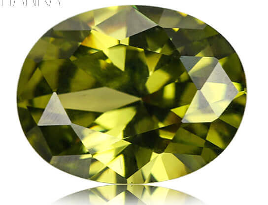 OLIVE CUBIC ZIRCONIA - Oval