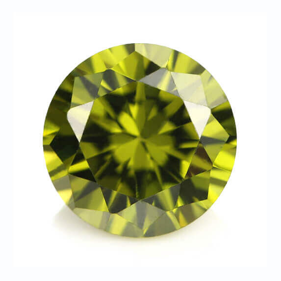 OLIVE CUBIC ZIRCONIA - Round