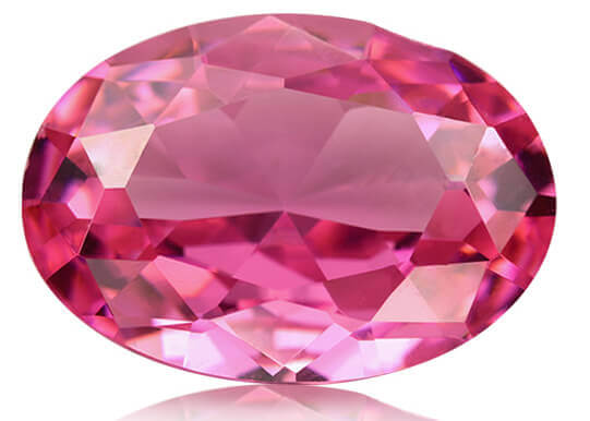 PINK CUBIC ZIRCONIA - Oval