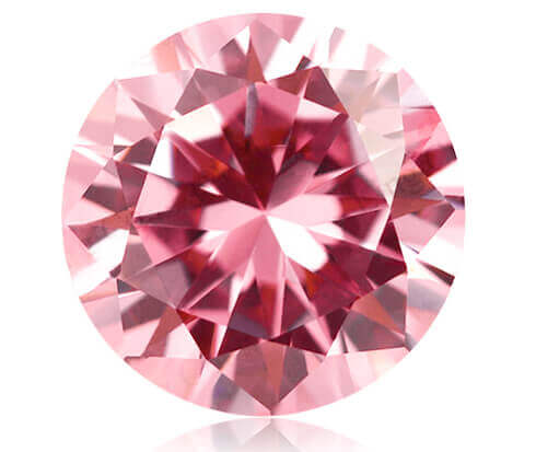 PINK CUBIC ZIRCONIA - Round