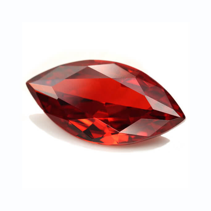 RED CUBIC ZIRCONIA - Marquise