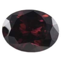 RHODOLITE CUBIC ZIRCONIA - Oval