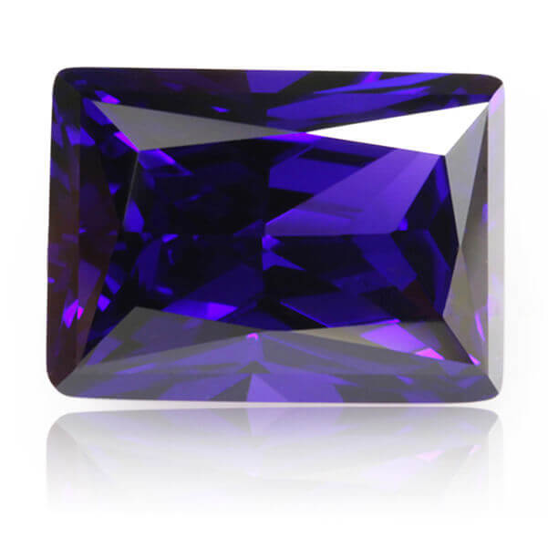 VIOLET CUBIC ZIRCONIA - Baguette