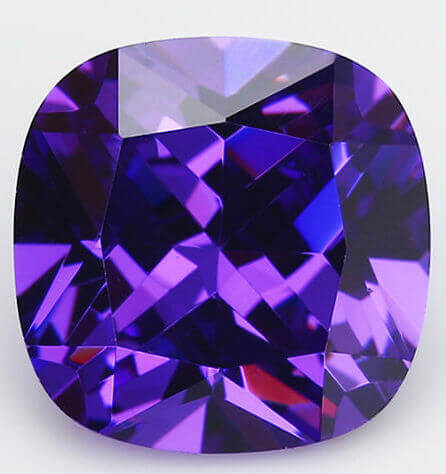 VIOLET CUBIC ZIRCONIA - Cushion