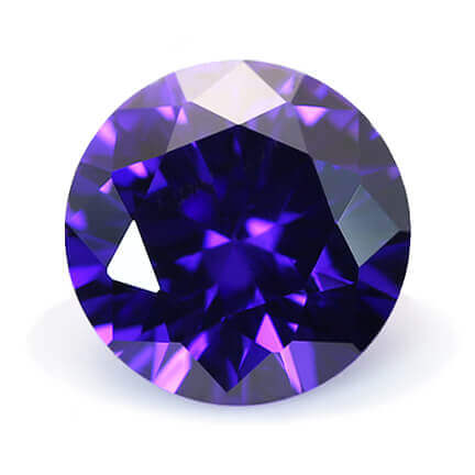 VIOLET CUBIC ZIRCONIA - Round