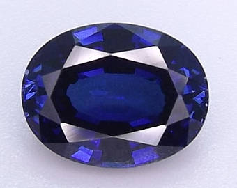 Diffusion Blue Sapphire - Oval
