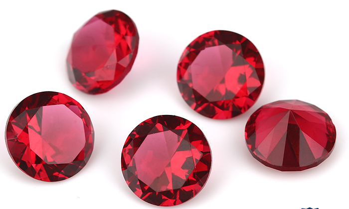 Red Glass Gemstones