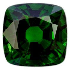 Lab Created Dark Green Tourmaline# 152 - Cushion
