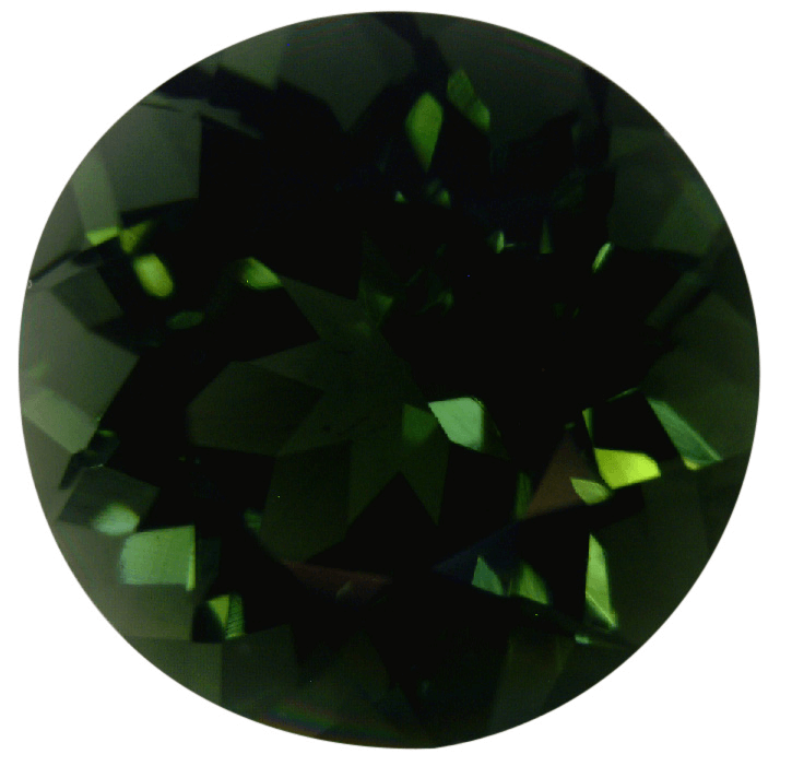 Lab Created Dark Green Tourmaline# 152 - Round