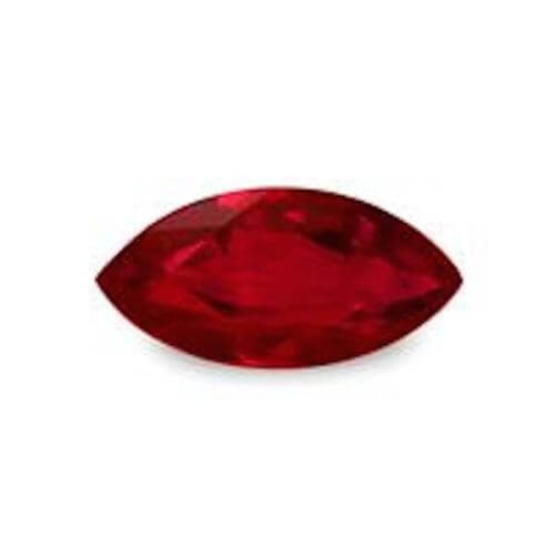 Hydrothermal Ruby - Marquise