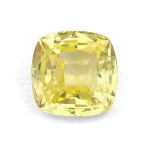 Hydrothermal Yellow Sapphire - Cushion