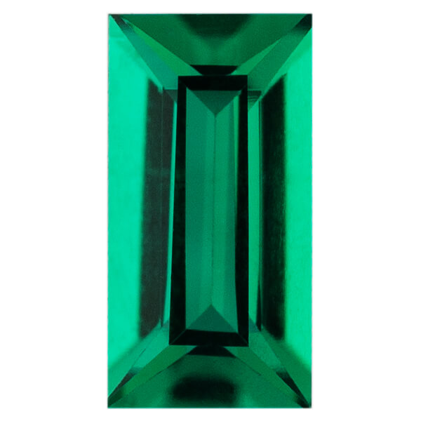 Lab Created Emerald - Baguette
