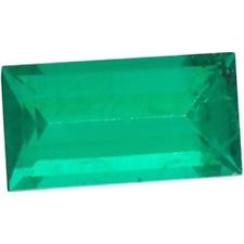 Lab Created Emerald (Light) - Baguette