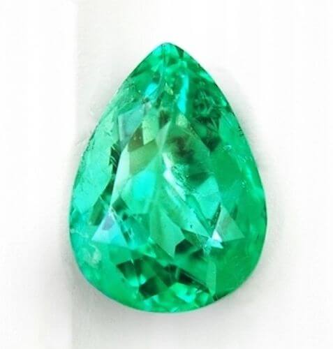 Lab Created Emerald (Light) - Pear