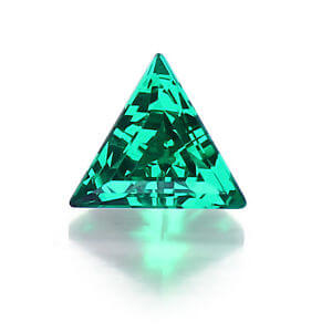 Lab Created Emerald (Light) - Triangle