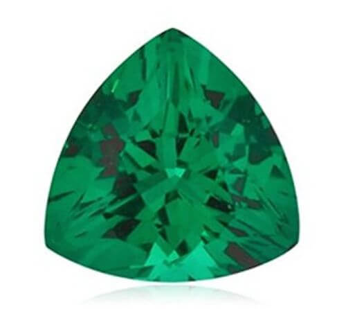 Lab Created Emerald - Trillion