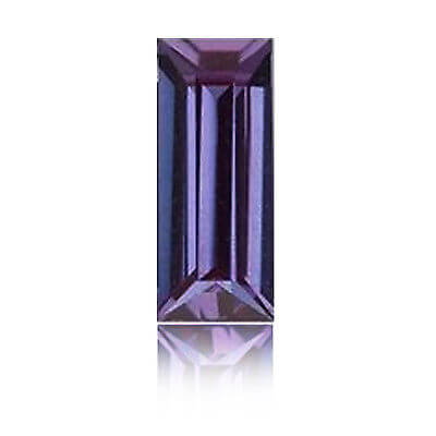 Lab Created Pulled Alexandrite (Color Change) - Baguette