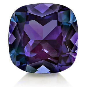Lab Created Pulled Alexandrite (Color Change) - Cushion