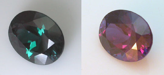 Lab Created Pulled Alexandrite (Color Change) - Oval
