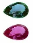 Lab Created Pulled Alexandrite (Color Change) - Pear