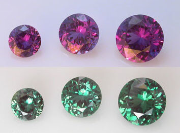 Lab Created Pulled Alexandrite (Color Change) - Round